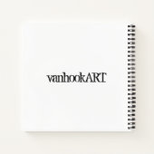 Modernes Notebook Notizblock (Rückseite)