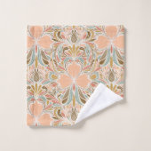 Modernes Nouveau Boho Muster Badhandtuch Set (Waschlappen)