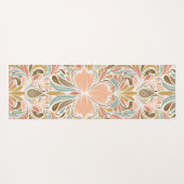 Modernes Nouveau Boho Muster Yogamatte (Rückseite (Horizontal))