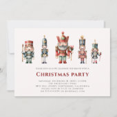 Modernes Nusscracker Weihnachts-Party Einladung (Vorderseite)