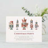 Modernes Nusscracker Weihnachts-Party Einladung (Stehend Vorderseite)