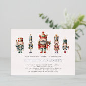 Modernes Nusscracker Weihnachts-Party Folieneinladung (Stehend vorne)