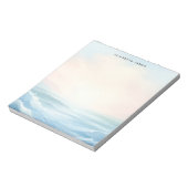 Modernes Ocean Pastel Aquarell Layered Ombre Notizblock (Rotiert)