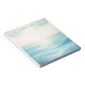 Modernes Ocean Pastel Aquarell Layered Ombre Notizblock (angewinkelt)