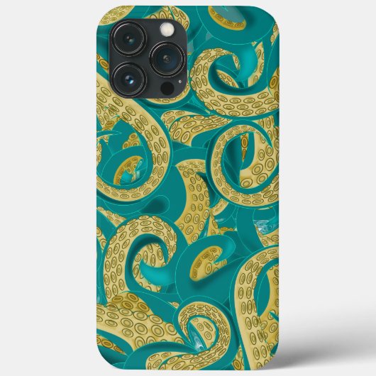 Modernes Octopus-Design Case-Mate iPhone Hülle (Rückseite)