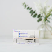 Modernes Office Desk Future Leaders SEO Marketing Visitenkarte (Stehend Vorderseite)