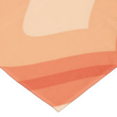 Modernes Ogee Orange und Beige aus dem Mittelalter Tischdecke (Schrägansicht)