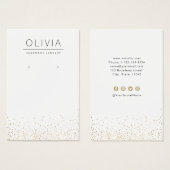 Modernes Ohrring-Display für Goldschmuck-Glitzer (Vorne & Hinten)