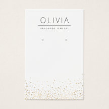 Modernes Ohrring-Display für Goldschmuck-Glitzer