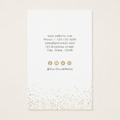 Modernes Ohrring-Display für Goldschmuck-Glitzer (Rückseite)