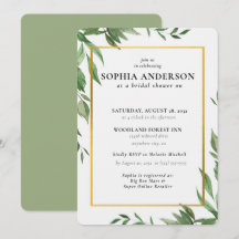 Modernes Olive Branch Brautparty