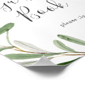 Modernes Olive Branch Gästebuch (Ecke)