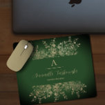 Modernes Olive Green & Beige individuell anpassbar Mousepad<br><div class="desc">Design Made mit Liebe und Gebeten für Sie eine fruchtbare und produktive Arbeit an Ihren Geräten.</div>