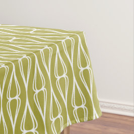 Modernes Olive White Muster Tischdecke