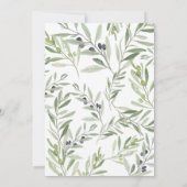 Modernes Olivenhain Ankündigung (Rückseite)