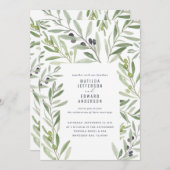 Modernes Olivenhain Ankündigung (Vorne/Hinten)