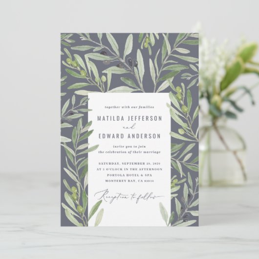 Modernes Olivenhain Ankündigung (Stehend Vorderseite)