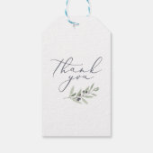 Modernes Olivenhain Geschenkanhänger (Rückseite)