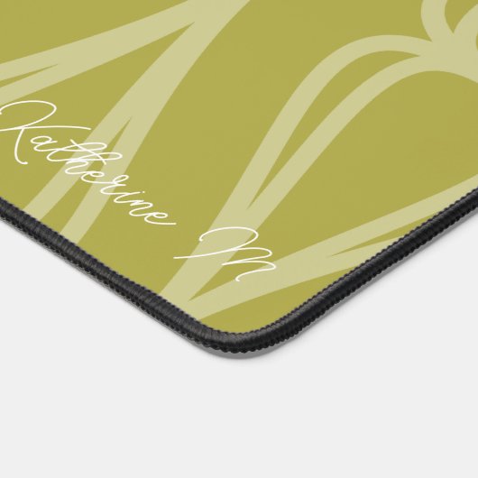 Modernes Olivenmuster Schreibtischunterlage (Ecke)