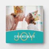 Modernes Oma's Joy-Foto Fotoplatte (Vorderseite)