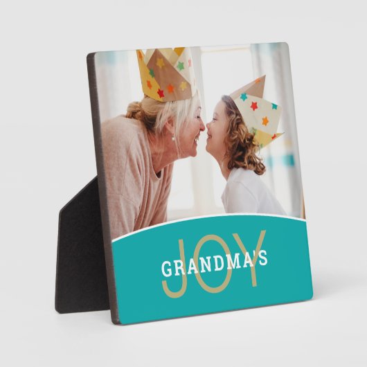 Modernes Oma's Joy-Foto Fotoplatte (Vorderseite)