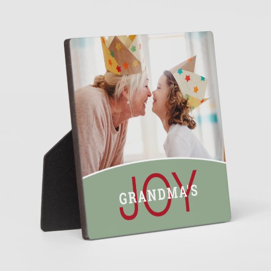 Modernes Oma's Joy-Foto Fotoplatte (Vorderseite)