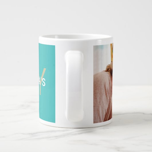 Modernes Oma's Joy-Foto Jumbo-Tasse (Rückseite)