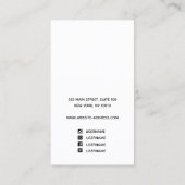 Modernes Ombre Abstrakt Watercolor Visitenkarte (Rückseite)