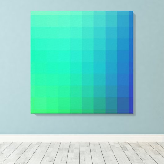 Modernes Ombre Design Leinwanddruck (Insitu (Holzboden))