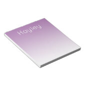 Modernes Ombre Personalisiert Notepad, Lila Notizblock (angewinkelt)