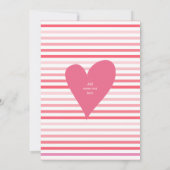 Modernes ombre rosa HOHO herzen Galentines Day Par Einladung (Rückseite)