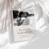 Modernes One Foto Bold Typografy Save the Date Einladung