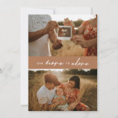 Modernes "One more to Adore" Foto für Schwangersch Ankündigung (Vorderseite)