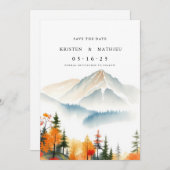 Modernes Online-Gebirge Save The Date (Vorne/Hinten)