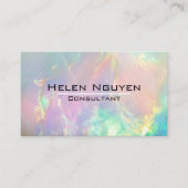 Modernes Opal Stone Simulated Hologramm Visitenkarte (Vorderseite)