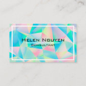 Modernes Opal Stone Simulated Hologramm Visitenkarte (Vorderseite)