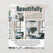 Modernes Open House Real Anwesen Realtor Flyer (Hinten)