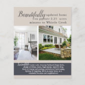 Modernes Open House Real Anwesen Realtor Flyer (Hinten)