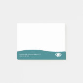 Modernes Ophthalmologe Office Sticky Notepads Post-it Klebezettel (Vorderseite)