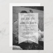 Modernes optisches Banner | Einladung zum Hochzeit (Vorne/Hinten)