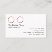 Modernes optometristisches und optisches Geschäft Visitenkarte (Vorderseite)
