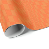 Modernes Orange Art Design Geschenkpapier (Rolleneckpunkt)