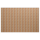 Modernes Orange Boho Tribal Ikat Muster Stoff (Yard (91,4 cm))