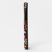 Modernes orange braunes girly ikat Stammes- Muster Case-Mate iPhone Hülle (Hinten/Links)
