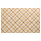 Modernes Orange Brown Kariertes Muster Stoff (Fat Quarter (45,7 x 55,9 cm))
