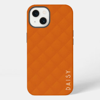 Modernes Orange | Einfache Bezeichnung Orange Mini iPhone 13 Hülle
