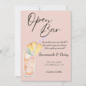 Modernes Orange Funny Foto Save The Date (Vorderseite)