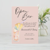 Modernes Orange Funny Foto Save The Date (Stehend Vorderseite)