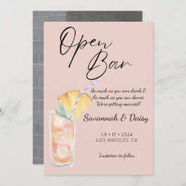 Modernes Orange Funny Foto Save The Date