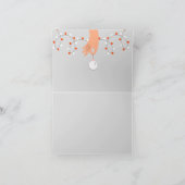 Modernes Orange-Geschenk Frohe WeihnachtsIllustrat Feiertagskarte (Innenseite)